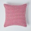 Houndstooth 100% Cotton Cushion Cover Red, 60 X 60 Cm 2 Houndstooth 100% Cotton Cushion Cover Red, 60 X 60 Cm -Best Homeware Store 01 sf1321 houndstooth red cushion cover 2