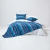 Cotton Morocco Striped Blue Throw, 255 X 360 Cm 2 Cotton Morocco Striped Blue Throw, 255 X 360 Cm -Best Homeware Store 03 sf1165a morocco blue throw 1