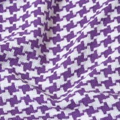 Houndstooth 100% Cotton Bedspread Throw Purple -Best Homeware Store 04 sf1300 houndstooth purple throw