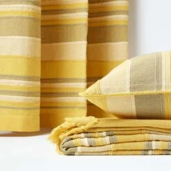 Cotton Morocco Striped Yellow Throw, 255 X 360 Cm 15 Cotton Morocco Striped Yellow Throw, 255 X 360 Cm -Best Homeware Store 06 sf1295a morocco yellow throw