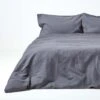 Dark Grey Linen Duvet Cover Set 1 Dark Grey Linen Duvet Cover Set -Best Homeware Store 1 bl1515 dark grey linen duvet cover set