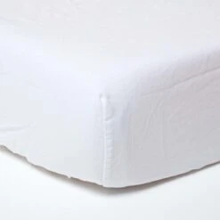 White Linen Fitted Sheet