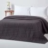 Cotton Quilted Reversible Bedspread Black & Grey 2 Cotton Quilted Reversible Bedspread Black & Grey -Best Homeware Store 1 sf1106 reversible bedspread black grey 2