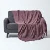 Nirvana Slub Cotton Mauve Throw 2 Nirvana Slub Cotton Mauve Throw -Best Homeware Store 1 sf1242 nirvana slub cotton mauve throw