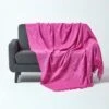 Nirvana Slub Cotton Pink Throw