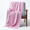 Cotton Cable Knit Pastel Pink Throw 1 Cotton Cable Knit Pastel Pink Throw -Best Homeware Store 1 sf1597 cotton cable knit pastel pink throw 1 2