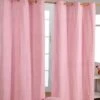 Cotton Gingham Check Pink Ready Made Eyelet Curtains 2 Cotton Gingham Check Pink Ready Made Eyelet Curtains -Best Homeware Store 100 cotton ready made curtains gingham check