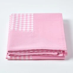 Cotton Gingham Check Pink Throw 10 Cotton Gingham Check Pink Throw -Best Homeware Store 2 sf1162a cotton gingham check pink throw 1 1