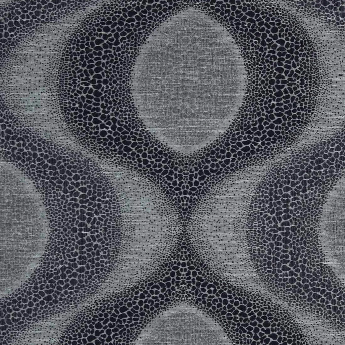 Blue Jacquard Curtain Modern Curve Design Fully Lined With Tie Backs 4 Blue Jacquard Curtain Modern Curve Design Fully Lined With Tie Backs - Image 2