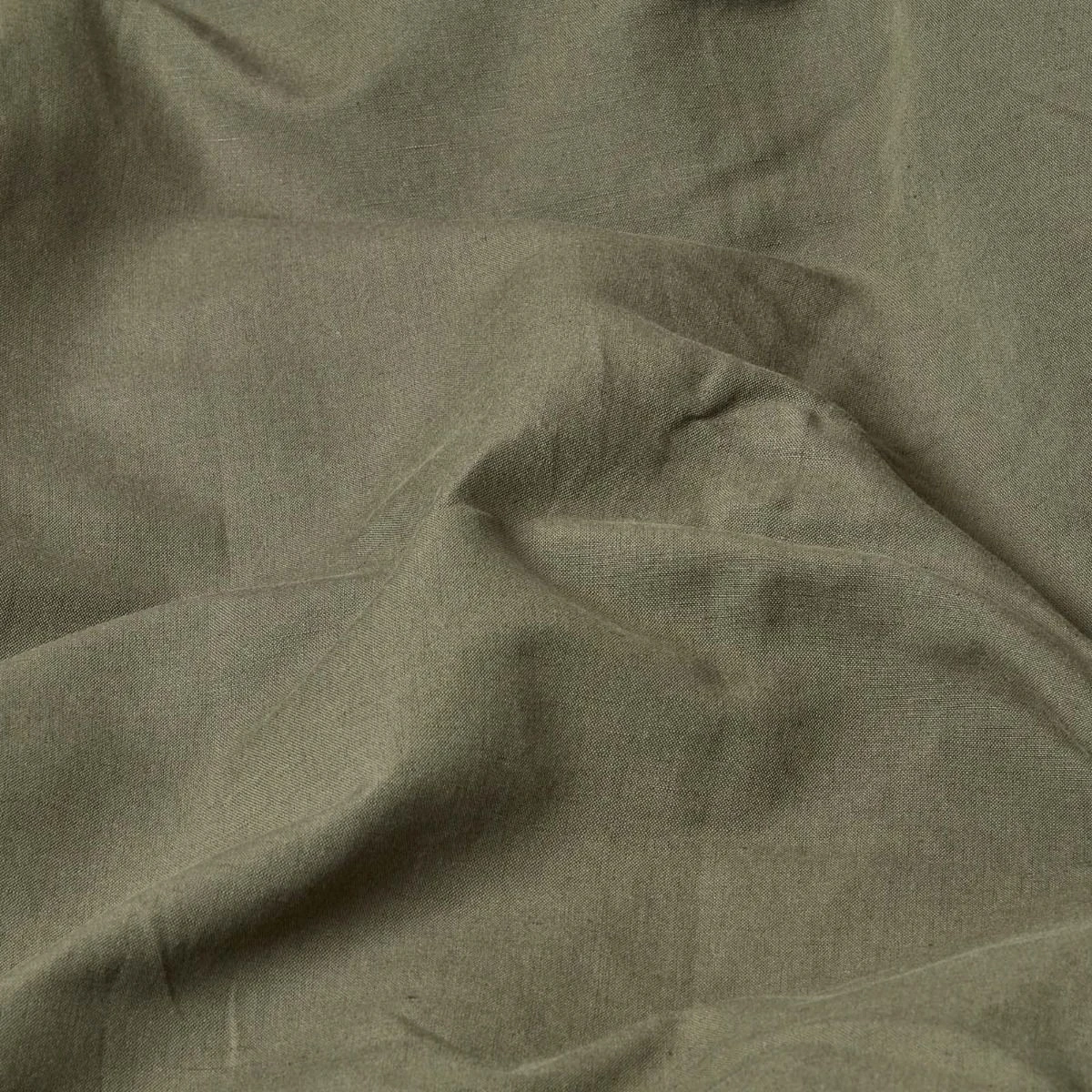 Khaki Green Linen Fitted Sheet 5 Khaki Green Linen Fitted Sheet - Image 3