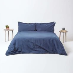 Navy Blue Linen Duvet Cover Set 9 Navy Blue Linen Duvet Cover Set -Best Homeware Store 3 bl1500 navy blue linen duvet cover set