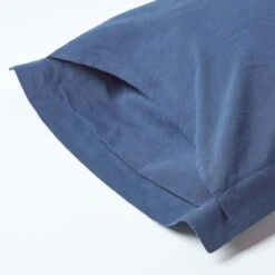 Navy Blue Linen Oxford Pillowcase, King 10 Navy Blue Linen Oxford Pillowcase, King -Best Homeware Store 3 bl1503 navy blue linen oxford pillowcase standard 1