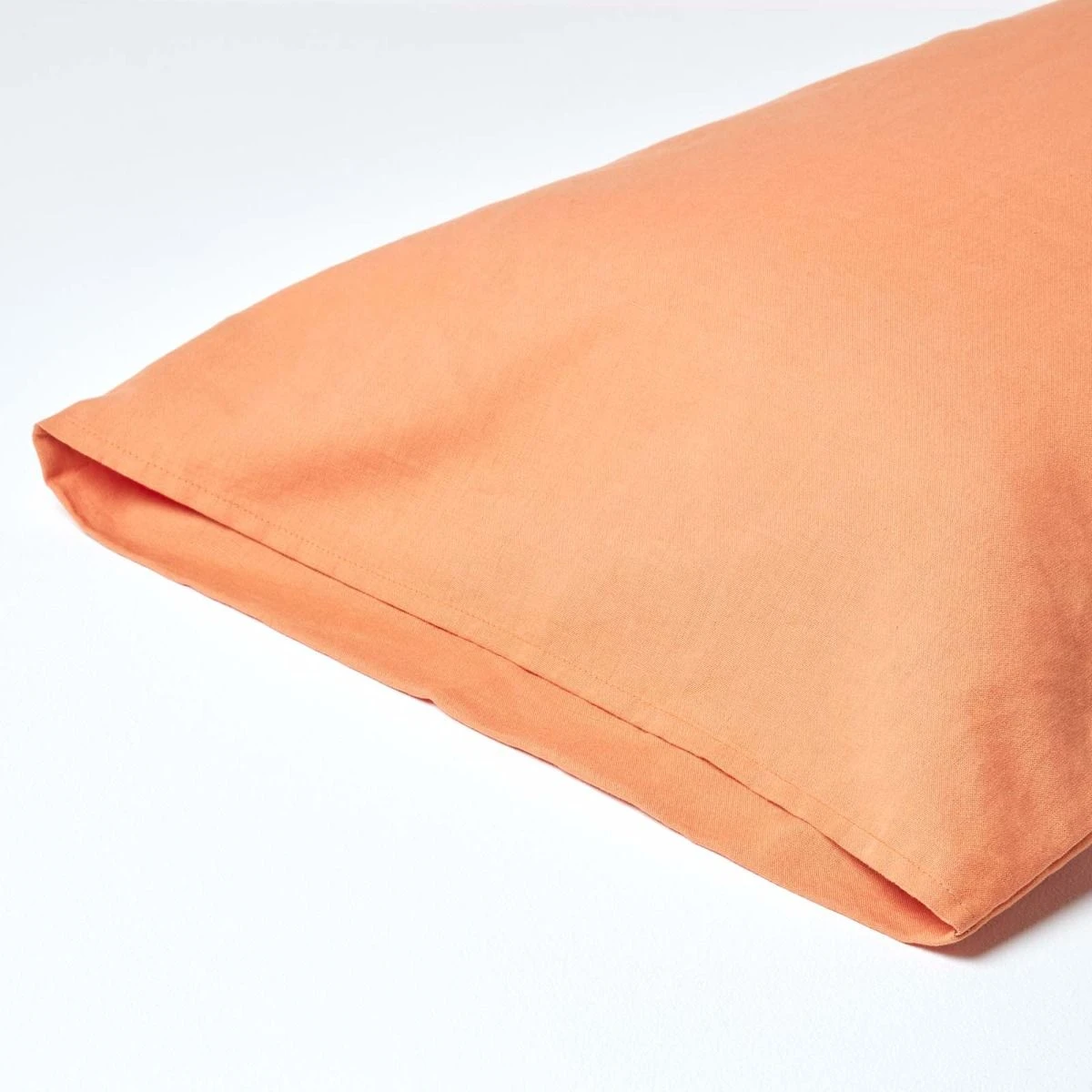 Burnt Orange Linen Housewife Pillowcase, King 5 Burnt Orange Linen Housewife Pillowcase, King - Image 3