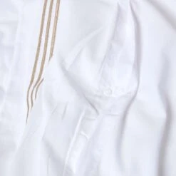 Plain White Duvet Cover Set With Gold Border 10 Plain White Duvet Cover Set With Gold Border -Best Homeware Store 4 bl1621 duvet cover set gold border 3