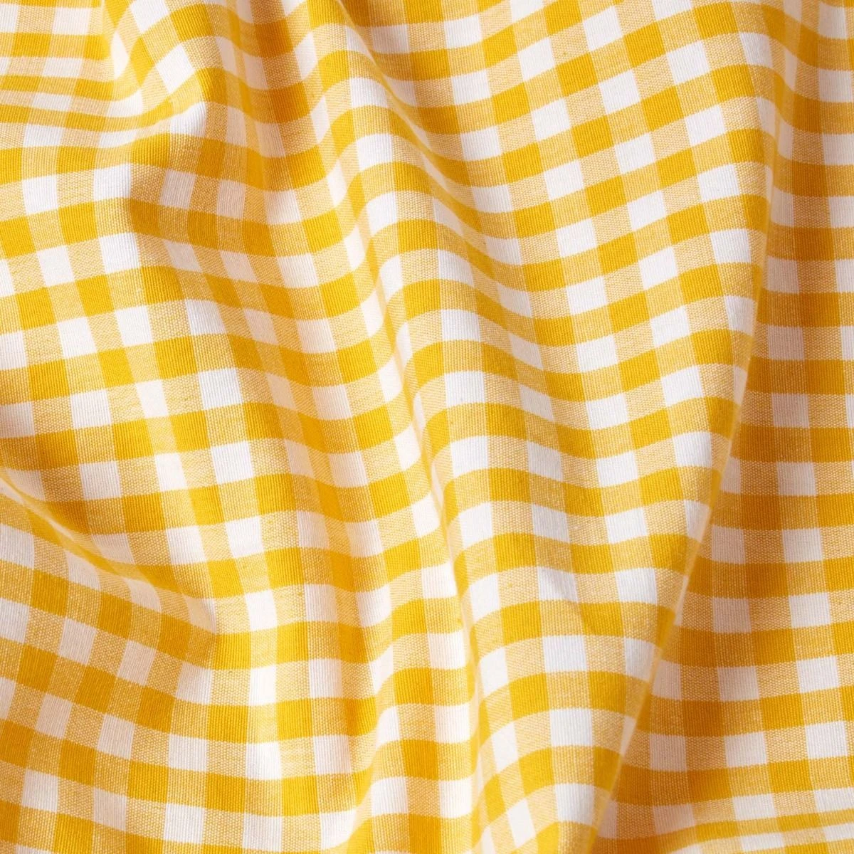 Cotton Gingham Check Yellow Throw, 150 X 200 Cm 6 Cotton Gingham Check Yellow Throw, 150 X 200 Cm - Image 4