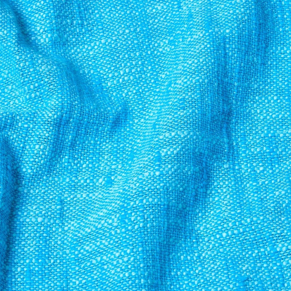 Nirvana Slub Cotton Teal Throw 6 Nirvana Slub Cotton Teal Throw - Image 4