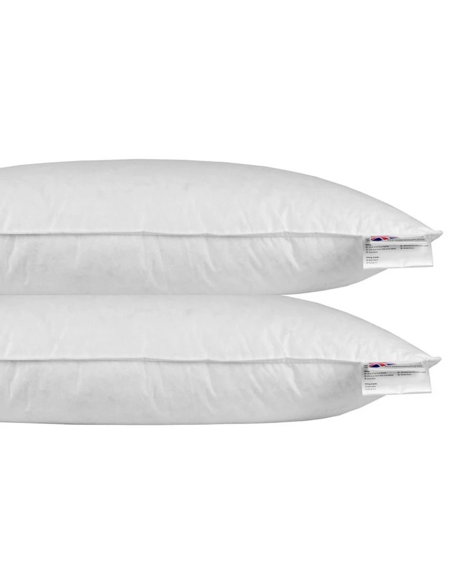 Duck Feather & Down Euro Continental Pillow Pair - 40cm X 80cm (16"x32") 3 Duck Feather & Down Euro Continental Pillow Pair - 40cm X 80cm (16"x32")