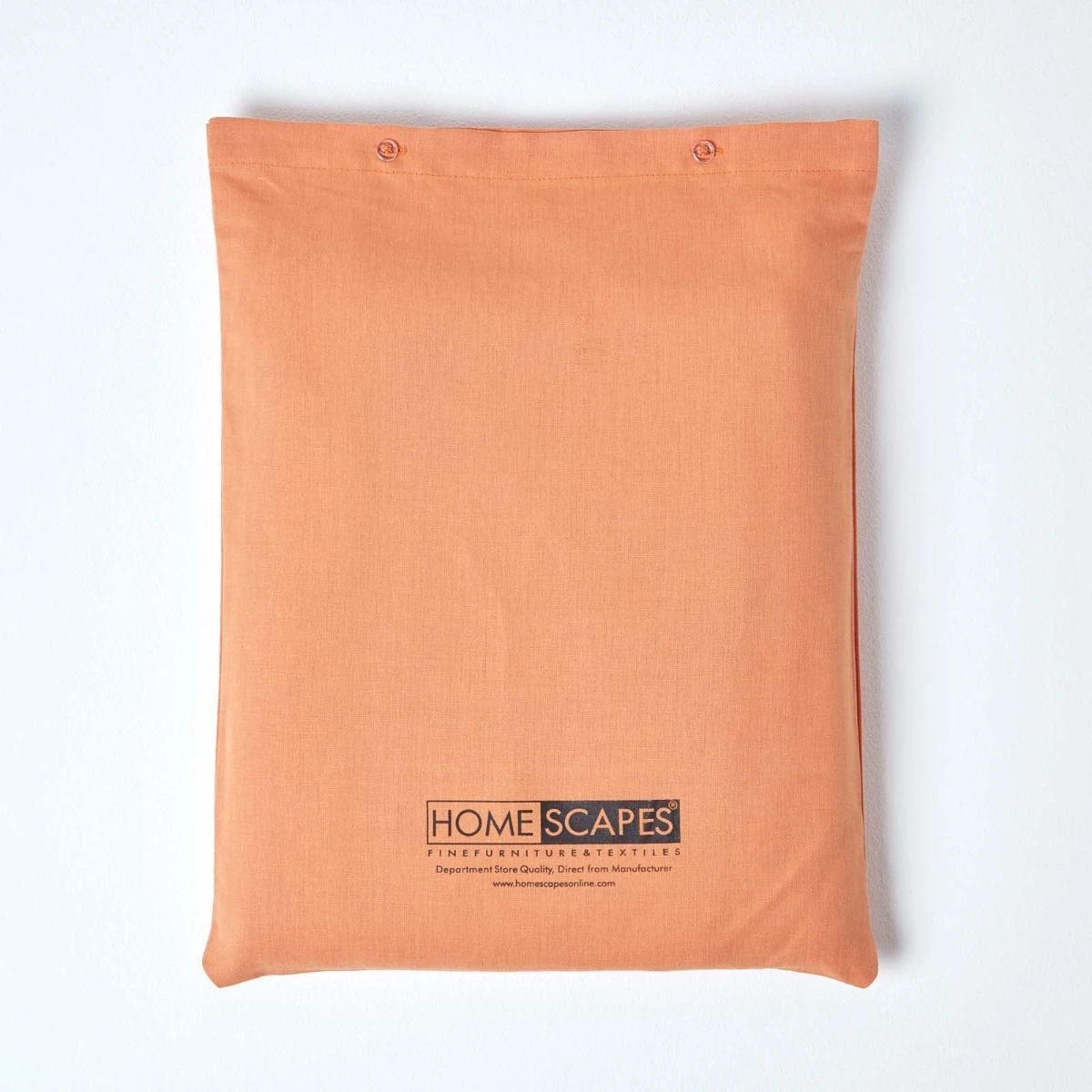 Burnt Orange European Size Linen Duvet Cover Set 7 Burnt Orange European Size Linen Duvet Cover Set - Image 5