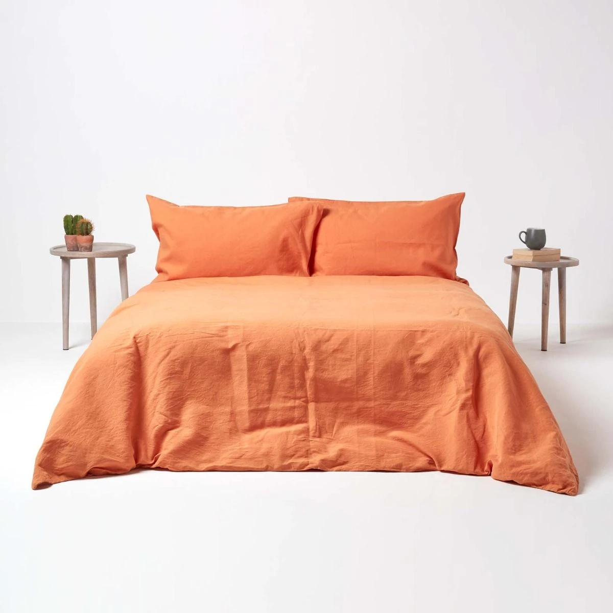 Burnt Orange Linen Housewife Pillowcase, King 7 Burnt Orange Linen Housewife Pillowcase, King - Image 5