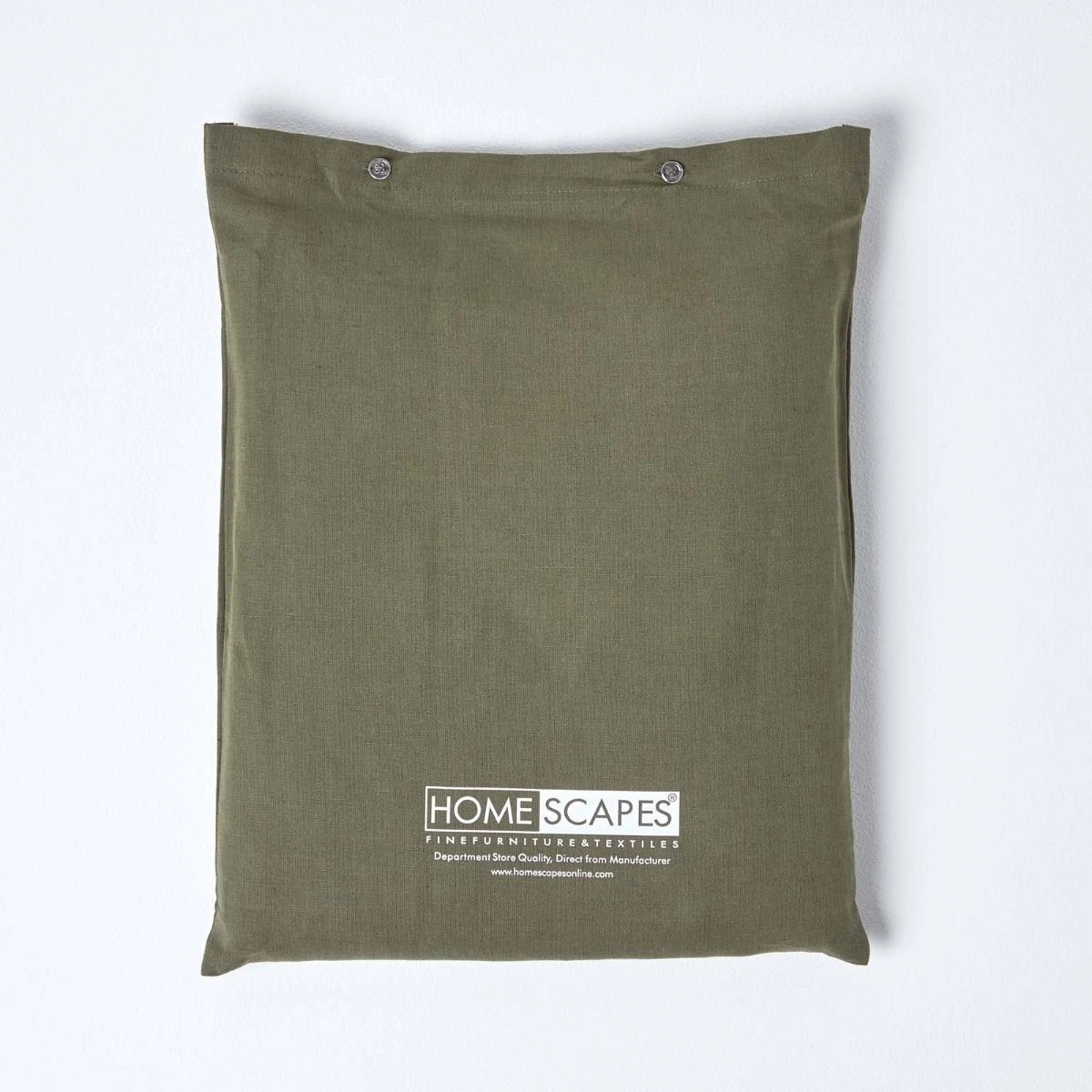 Khaki Green Linen Fitted Sheet 8 Khaki Green Linen Fitted Sheet - Image 6