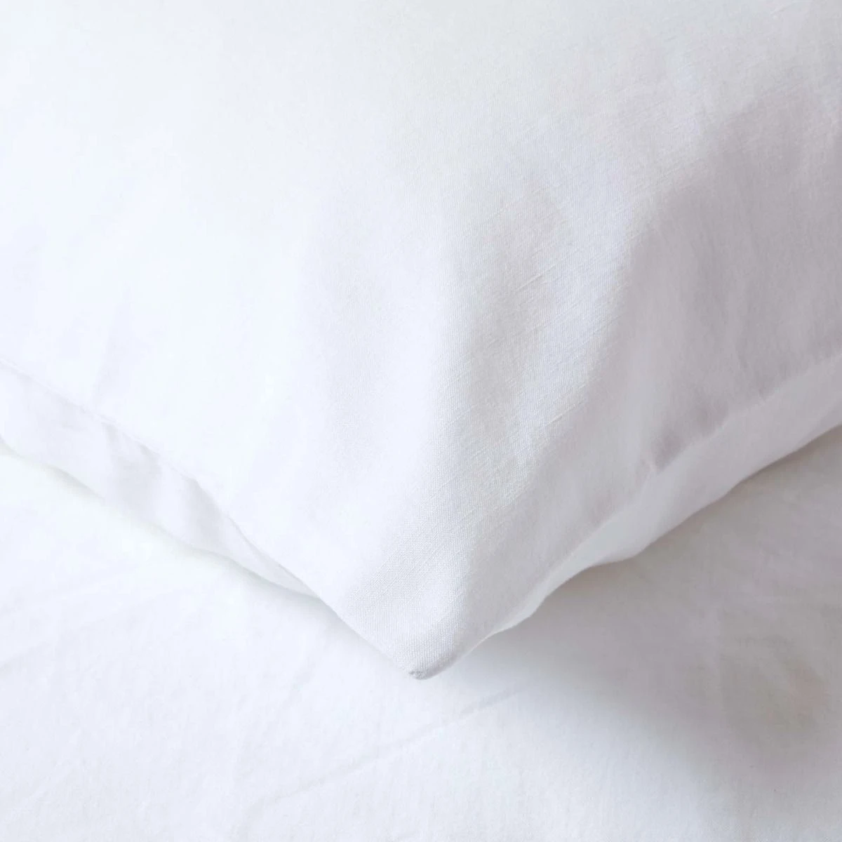 White Linen Housewife Pillowcase, King 8 White Linen Housewife Pillowcase, King - Image 6