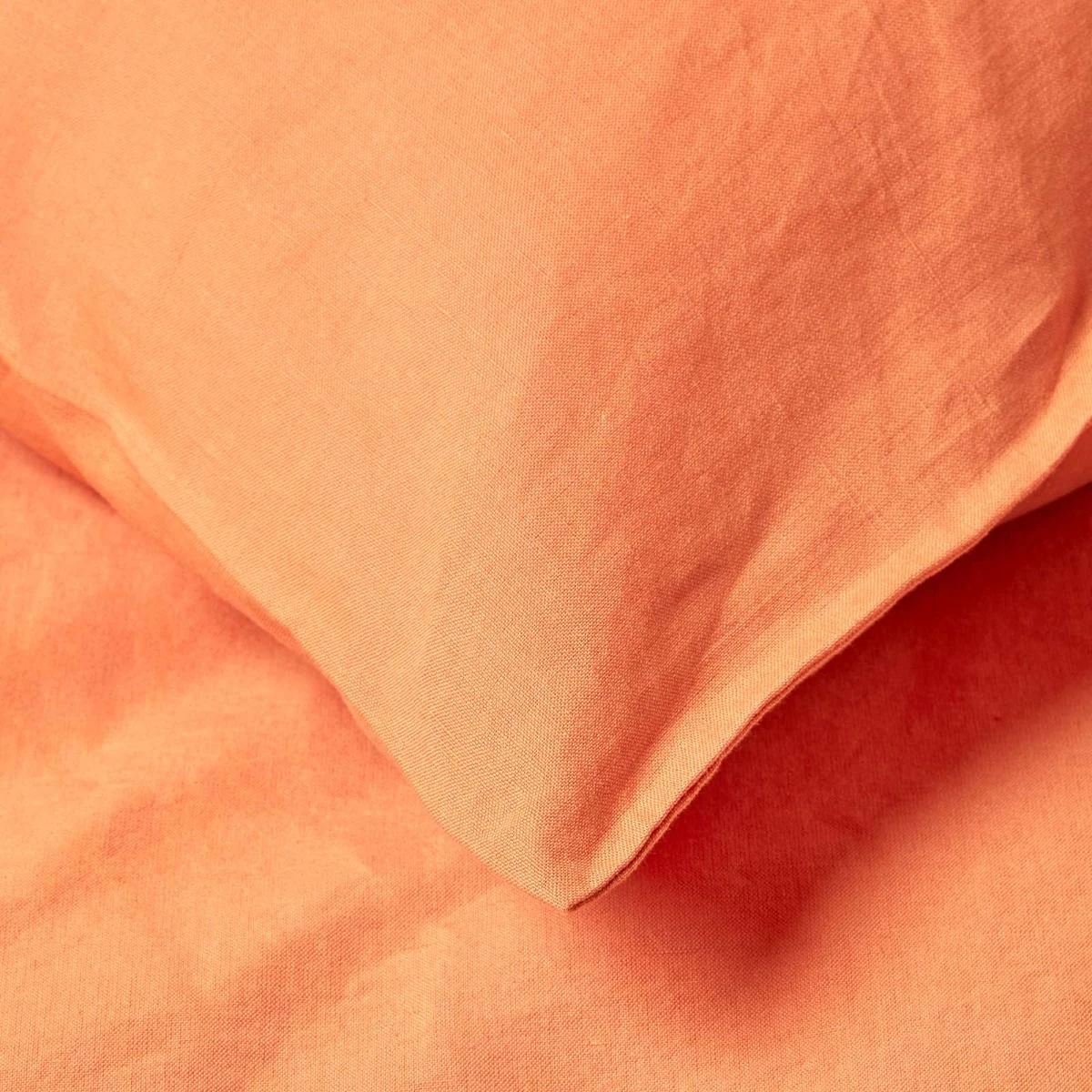 Burnt Orange Linen Housewife Pillowcase, King 8 Burnt Orange Linen Housewife Pillowcase, King - Image 6