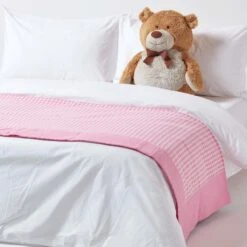 Cotton Gingham Check Pink Throw 14 Cotton Gingham Check Pink Throw -Best Homeware Store 6 sf1162a cotton gingham check pink throw 2