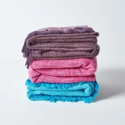 Nirvana Slub Cotton Teal Throw 16 Nirvana Slub Cotton Teal Throw -Best Homeware Store 7 sf1246 nirvana slub cotton teal throw