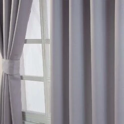 Best Homeware Store -Best Homeware Store Grey Herringbone Chevron Blackout Thermal Curtains Pair Eyelet Style 2