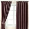 Purple Jacquard Pencil Pleat Striped Curtain Fully Lined 1 Purple Jacquard Pencil Pleat Striped Curtain Fully Lined -Best Homeware Store Purple Jacquard Curtain Modern Striped Design Fully Lined 1