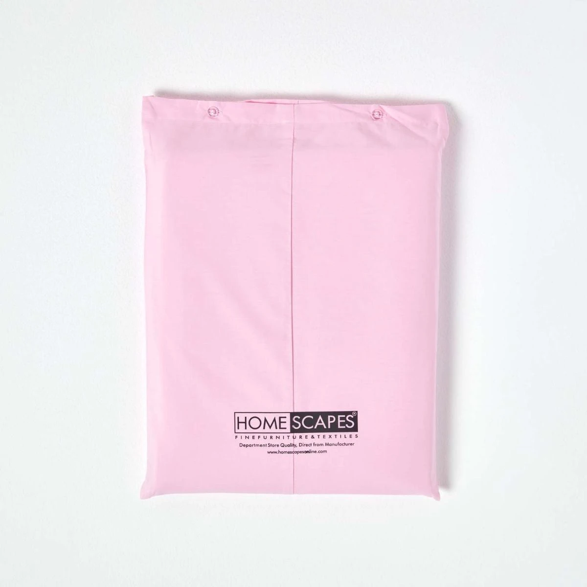 Pink Egyptian Cotton Deep Fitted Sheet 200 TC 6 Pink Egyptian Cotton Deep Fitted Sheet 200 TC - Image 4