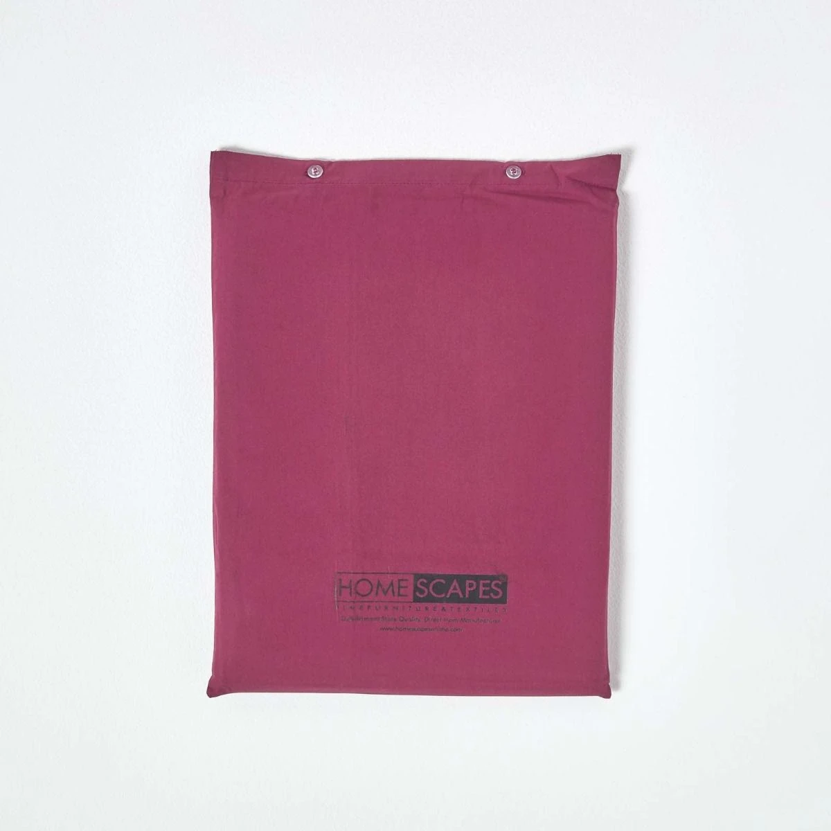 Plum Egyptian Cotton Duvet Cover With Pillowcases 200 Thread Count 8 Plum Egyptian Cotton Duvet Cover With Pillowcases 200 Thread Count - Image 6