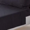 Black Egyptian Cotton Flat Sheet 200 Thread Count