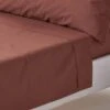 Chocolate Egyptian Cotton Flat Sheet 200 Thread Count