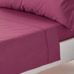 Plum Egyptian Cotton Flat Sheet 200 Thread Count