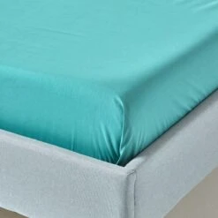 Teal Egyptian Cotton Flat Sheet 200 Thread Count 10 Teal Egyptian Cotton Flat Sheet 200 Thread Count -Best Homeware Store bl1126 03 4
