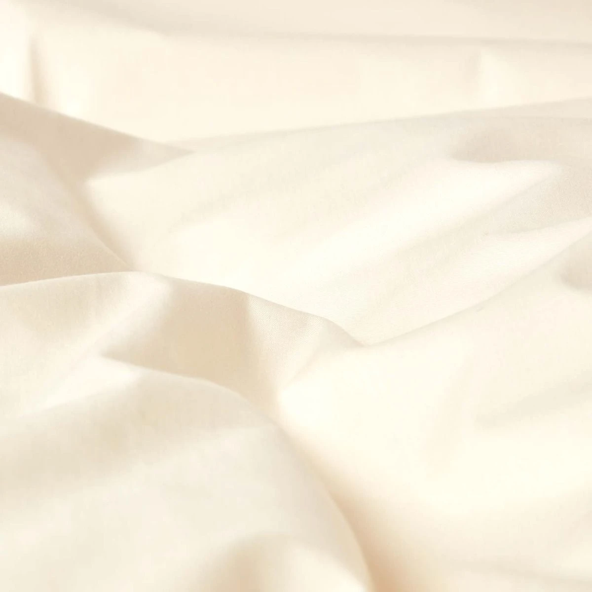 Cream Egyptian Cotton Duvet Cover With Pillowcases 200 Thread Count 6 Cream Egyptian Cotton Duvet Cover With Pillowcases 200 Thread Count - Image 4
