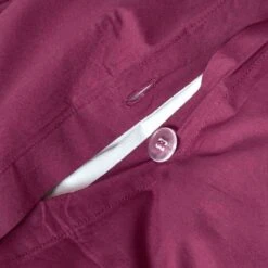 Plum Egyptian Cotton Duvet Cover With Pillowcases 200 Thread Count 11 Plum Egyptian Cotton Duvet Cover With Pillowcases 200 Thread Count -Best Homeware Store bl1133 03