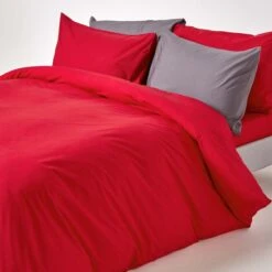 Red Egyptian Cotton Duvet Cover With Pillowcases 200 Thread Count 13 Red Egyptian Cotton Duvet Cover With Pillowcases 200 Thread Count -Best Homeware Store bl1134 06 3 2