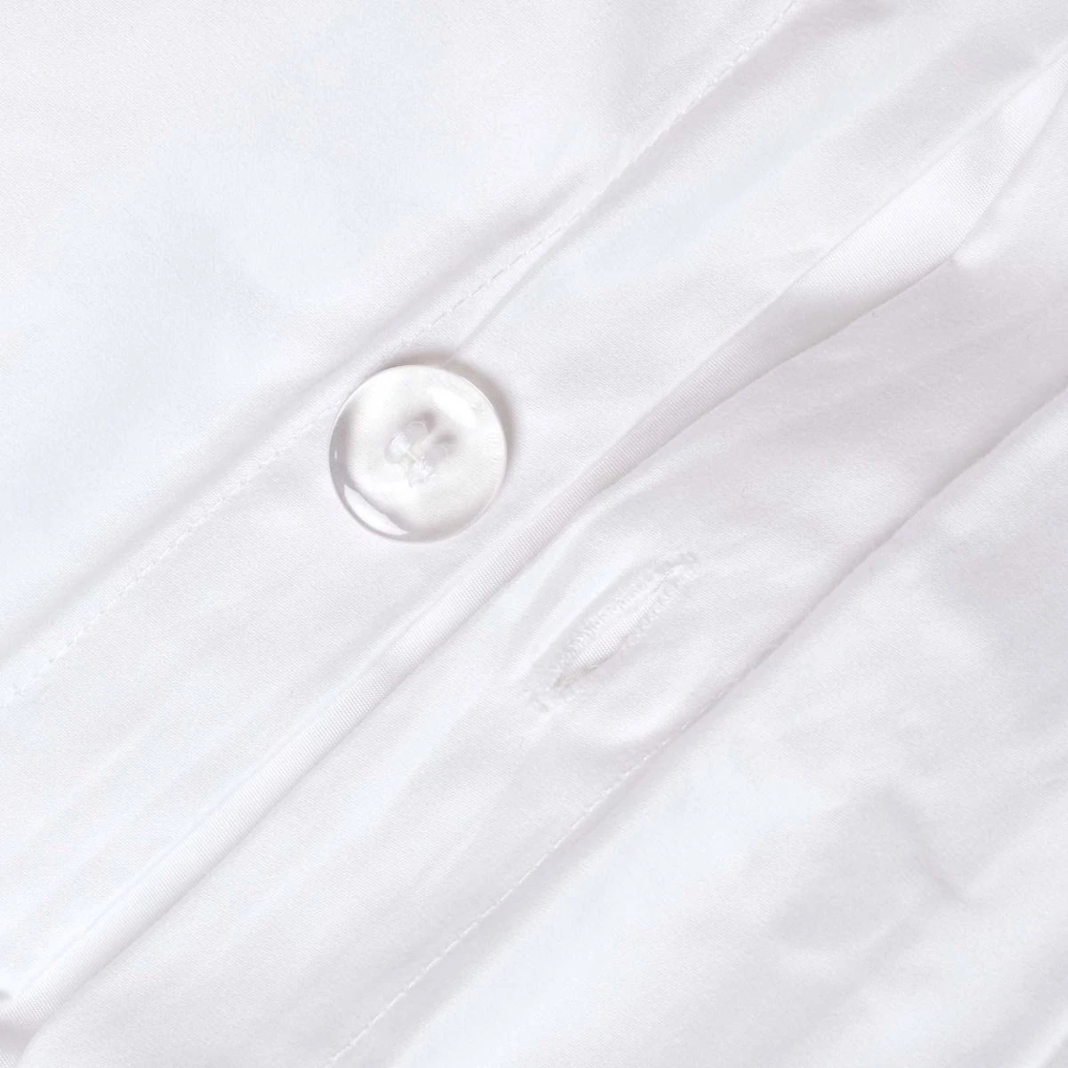 White Egyptian Cotton Duvet Cover With Pillowcases 1000 Thread Count 5 White Egyptian Cotton Duvet Cover With Pillowcases 1000 Thread Count - Image 3