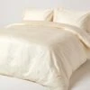 Cream Organic Cotton Duvet Cover Set 400 Thread Count