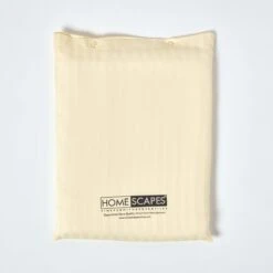 Pastel Yellow Egyptian Cotton Stripe Duvet Cover And Pillowcases 330 TC 12 Pastel Yellow Egyptian Cotton Stripe Duvet Cover And Pillowcases 330 TC -Best Homeware Store bl1209 05 5