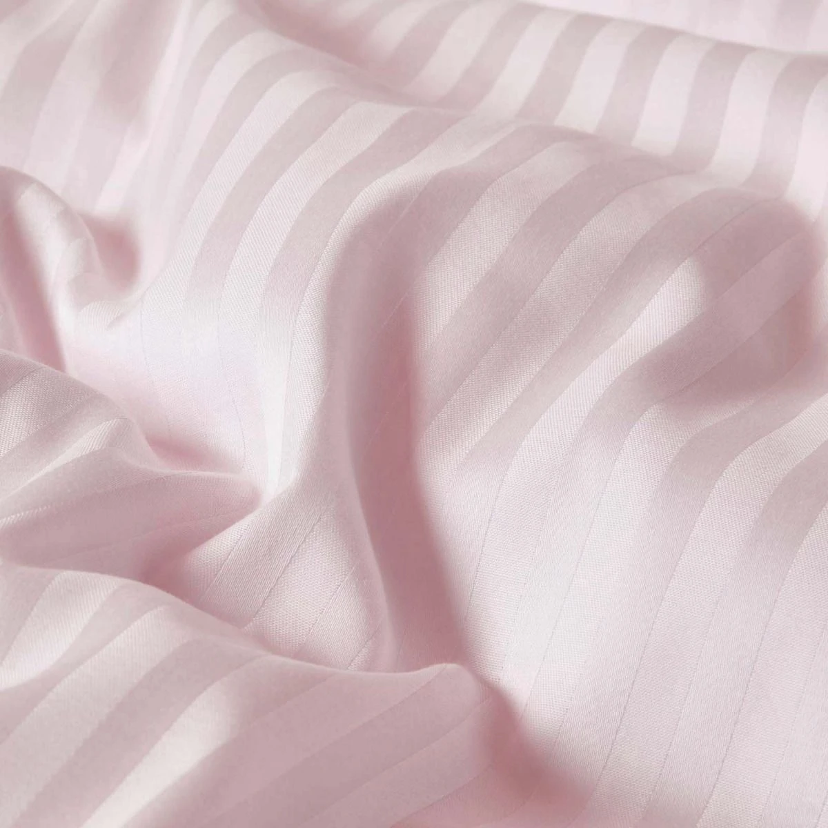 Dusky Pink Violet Egyptian Cotton Stripe Duvet Cover And Pillowcases 330 TC 6 Dusky Pink Violet Egyptian Cotton Stripe Duvet Cover And Pillowcases 330 TC - Image 4