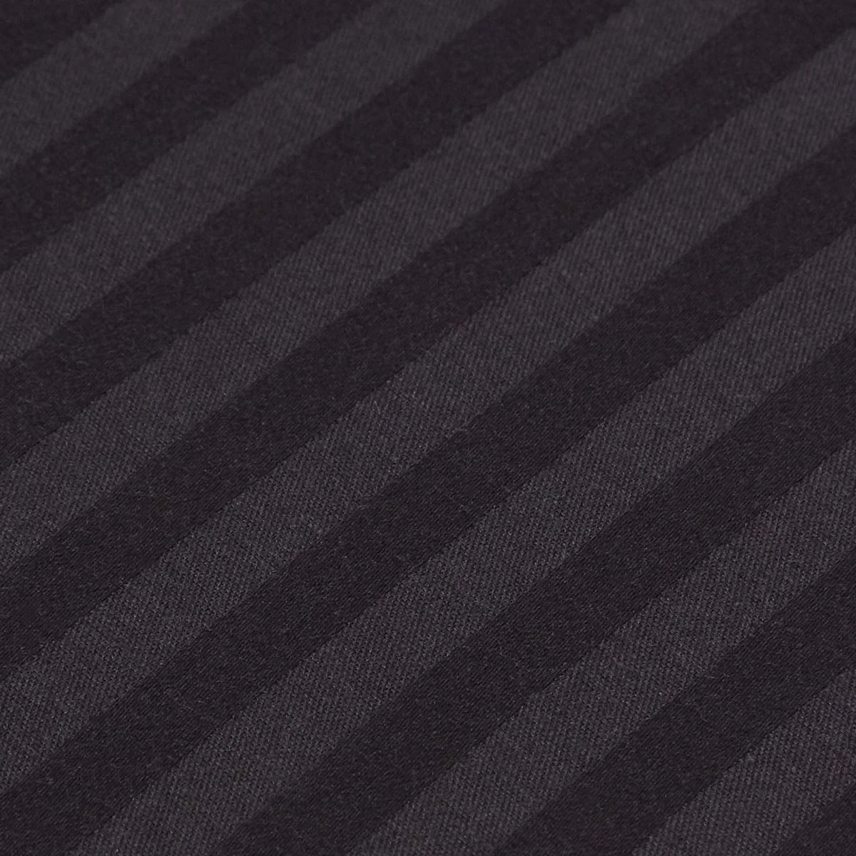 Black Egyptian Cotton Satin Stripe Flat Sheet 330 Thread Count 6 Black Egyptian Cotton Satin Stripe Flat Sheet 330 Thread Count - Image 4