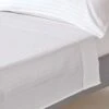 White Egyptian Cotton Satin Stripe Flat Sheet 330 Thread Count 1 White Egyptian Cotton Satin Stripe Flat Sheet 330 Thread Count -Best Homeware Store bl1243 01
