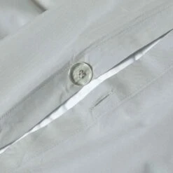 Silver Grey Egyptian Cotton Duvet Cover With Pillowcase 200 Thread Count 11 Silver Grey Egyptian Cotton Duvet Cover With Pillowcase 200 Thread Count -Best Homeware Store bl1297 03