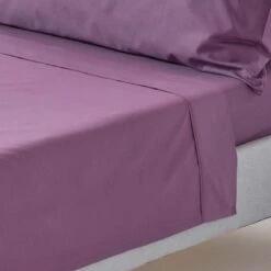 Grape Egyptian Cotton Flat Sheet 200 Thread Count