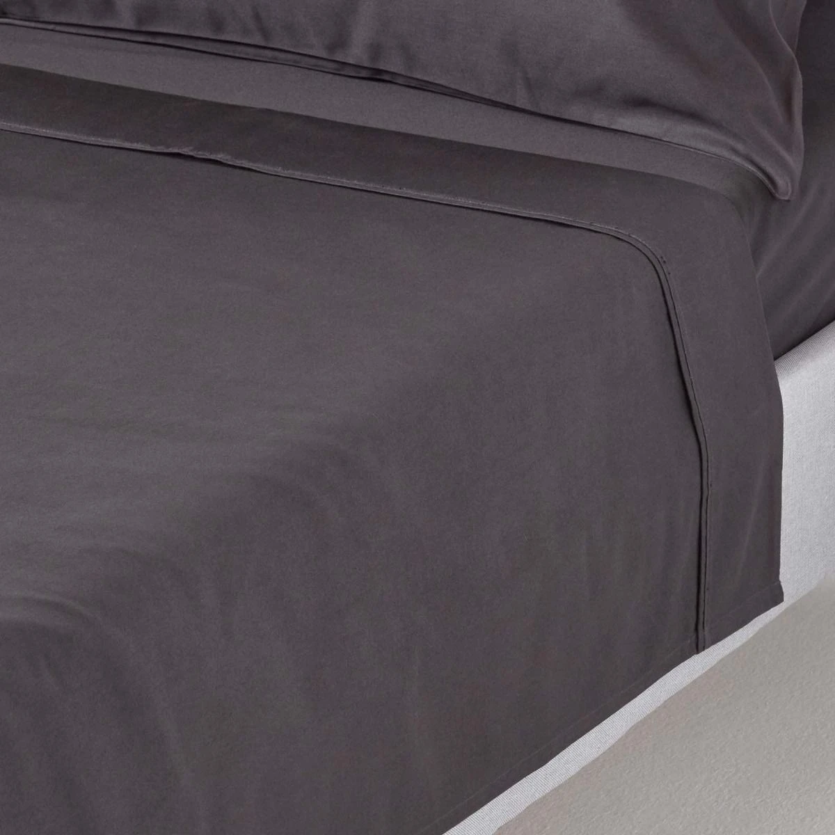 Dark Charcoal Grey Egyptian Cotton Flat Sheet 1000 Thread Count 3 Dark Charcoal Grey Egyptian Cotton Flat Sheet 1000 Thread Count