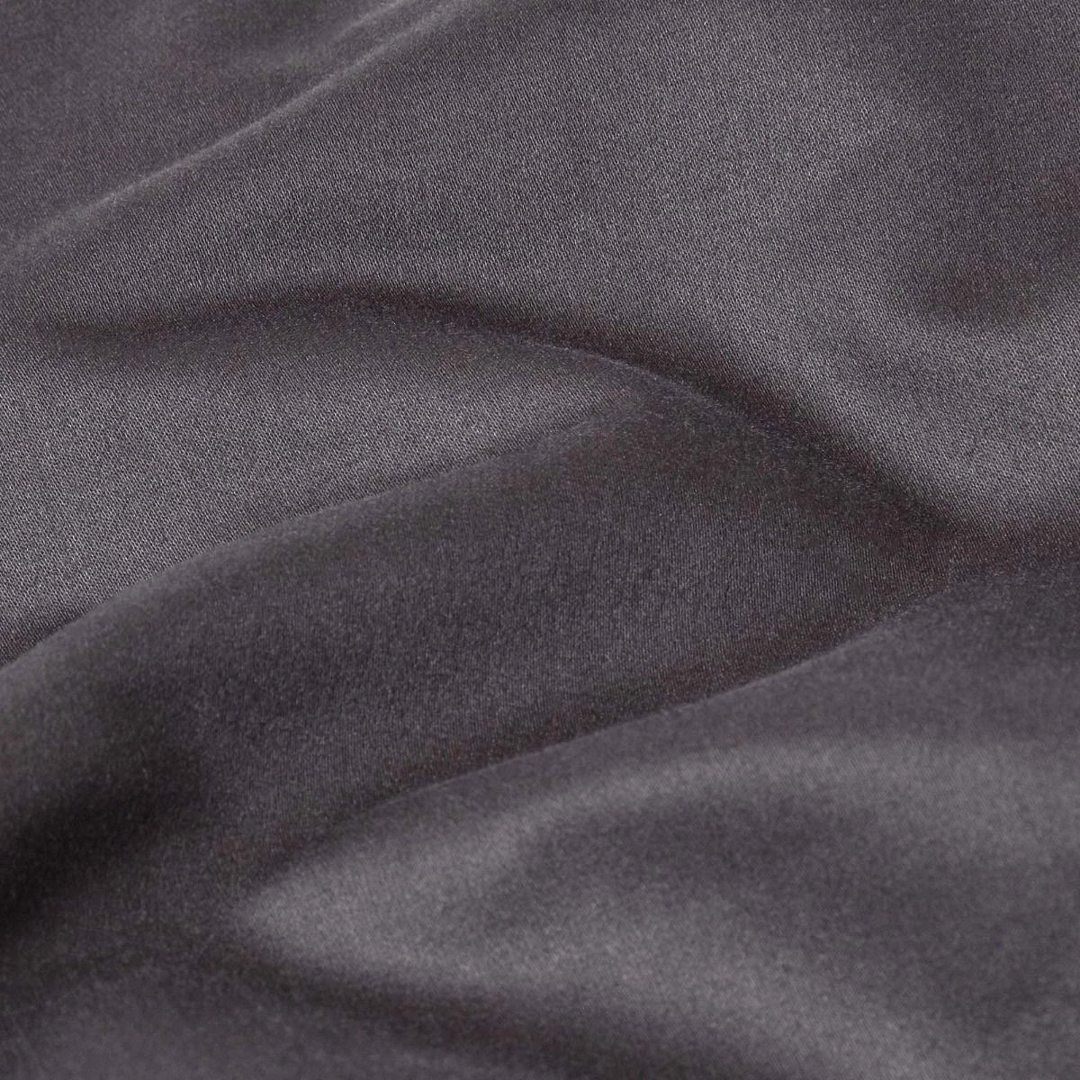 Dark Charcoal Grey Egyptian Cotton Flat Sheet 1000 Thread Count 4 Dark Charcoal Grey Egyptian Cotton Flat Sheet 1000 Thread Count - Image 2