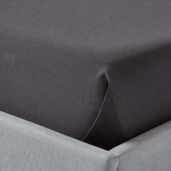 Dark Charcoal Grey Egyptian Cotton Flat Sheet 1000 Thread Count 10 Dark Charcoal Grey Egyptian Cotton Flat Sheet 1000 Thread Count -Best Homeware Store bl1312 03